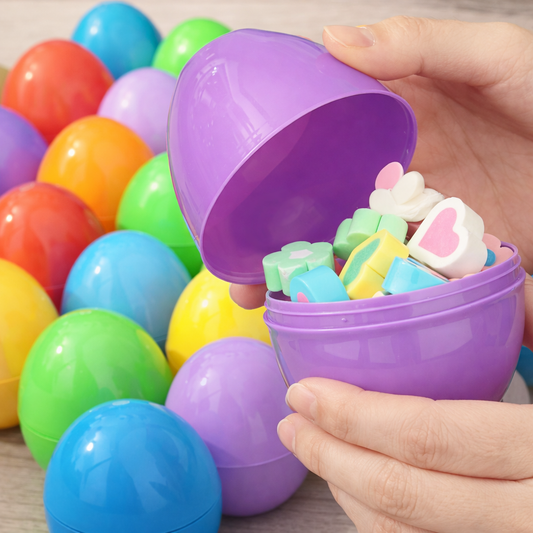Œufs cadeau de Pâques à Remplir – Œufs Plastique Colorés pour Bonbons