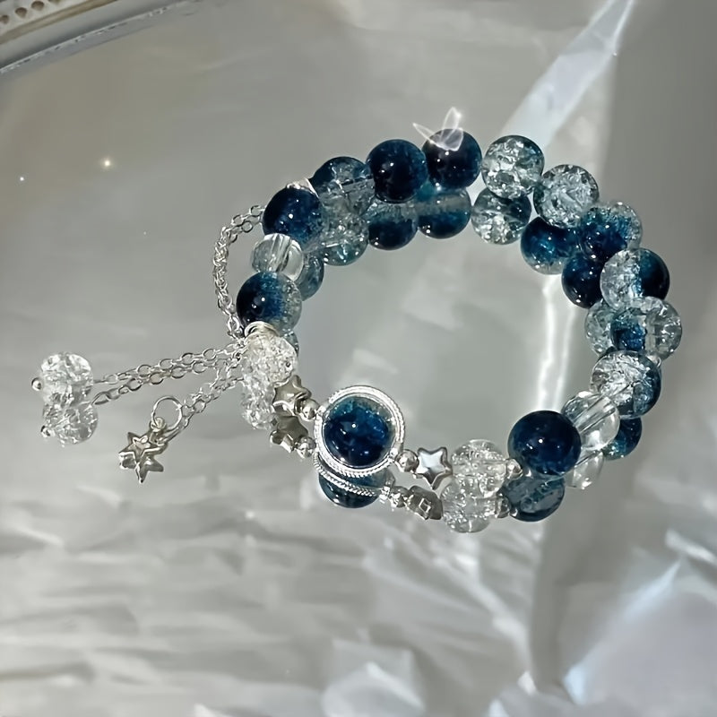 Bracelet fantaisie bleu – Design élégant
