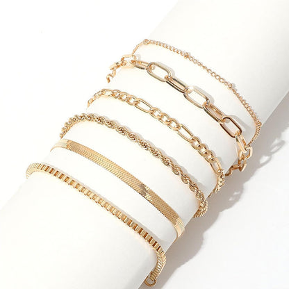 Bracelets Femme Dorés – Set 6 Pièces Acier Inoxydable | SundrePerfect