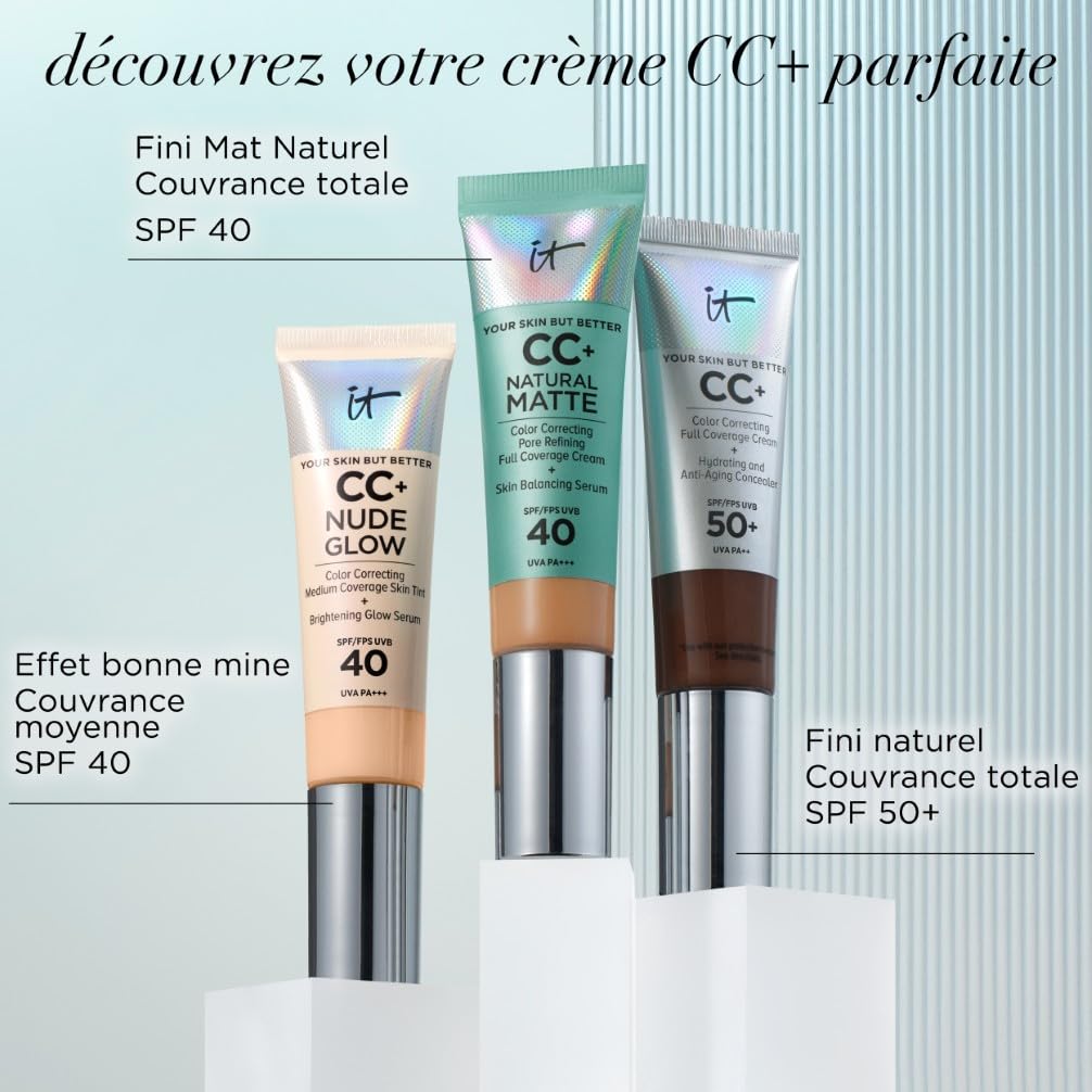 kreme bb creme IT COSMETICS, CC+ Crème Natural Matte SPF 40,