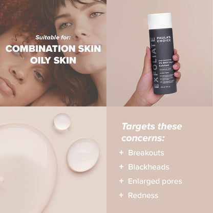 Paula’s Choice 2% BHA – Exfoliant Doux 30ml | Peaux Mixtes à Grasses