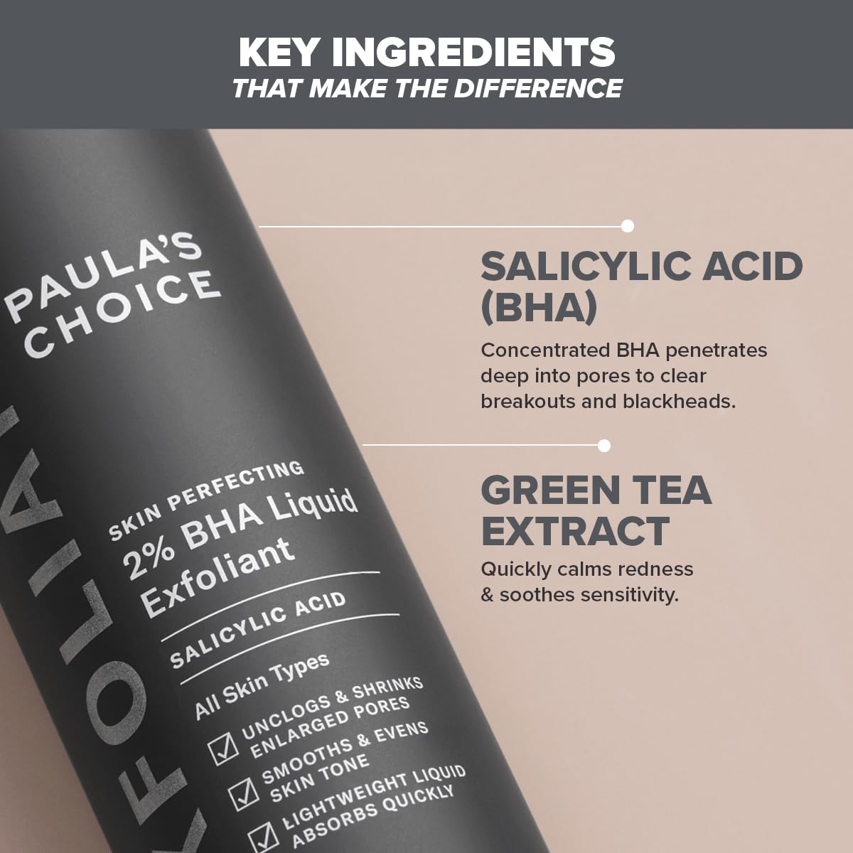 Paula’s Choice 2% BHA – Exfoliant Doux 30ml | Peaux Mixtes à Grasses