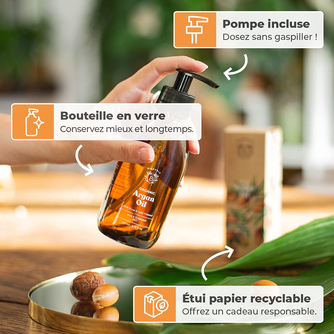 Huile de Ricin Bio – Pousse Cheveux, Cils & Barbe | 100ml Bionoble