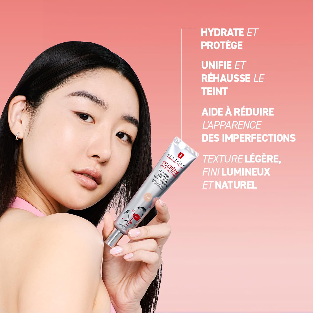 Erborian CC Crème – Teint Parfait & Lumineux | SPF 25 Centella Asiatica