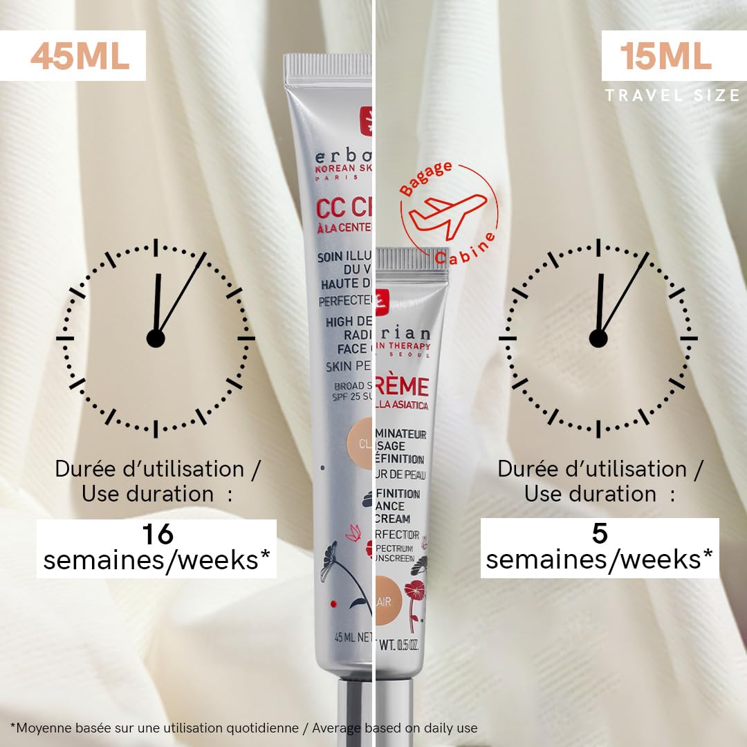 Erborian CC Crème – Teint Parfait & Lumineux | SPF 25 Centella Asiatica