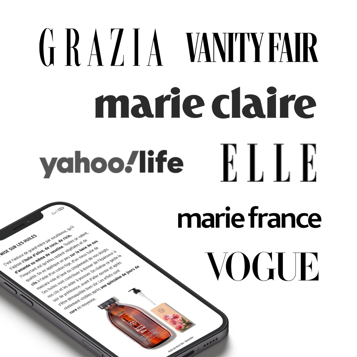 Huile de Ricin Bio – Pousse Cheveux, Cils & Barbe | 100ml Bionoble