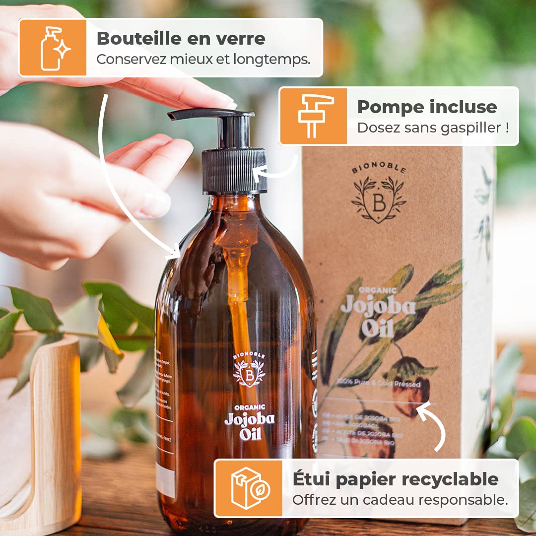 Huile de Ricin Bio – Pousse Cheveux, Cils & Barbe | 100ml Bionoble