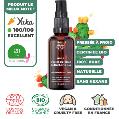 Huile de Ricin Bio – Pousse Cheveux, Cils & Barbe | 100ml Bionoble