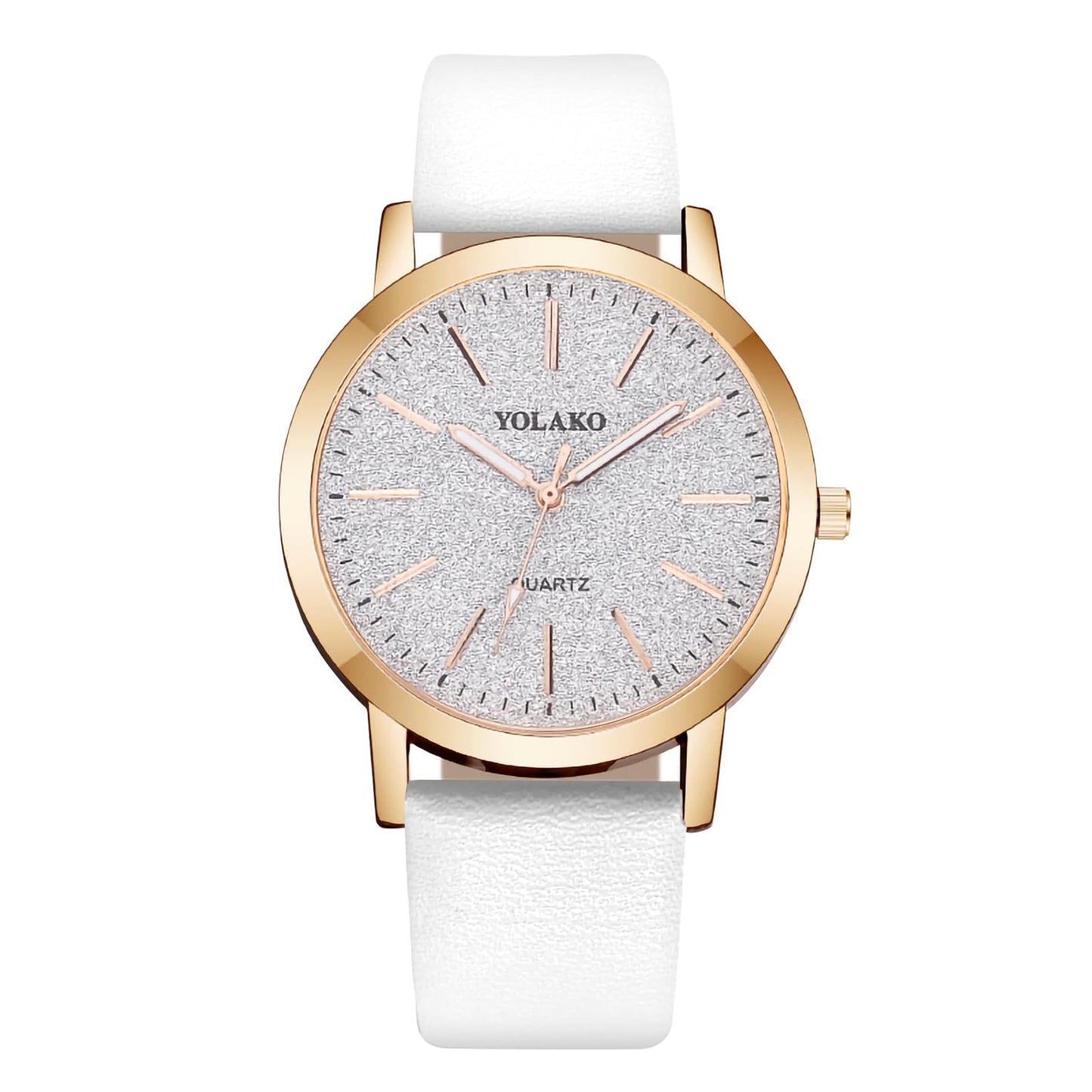 Montre Femme Élégante O – Bracelet en Cuir & Cadran Étoilé Quartz