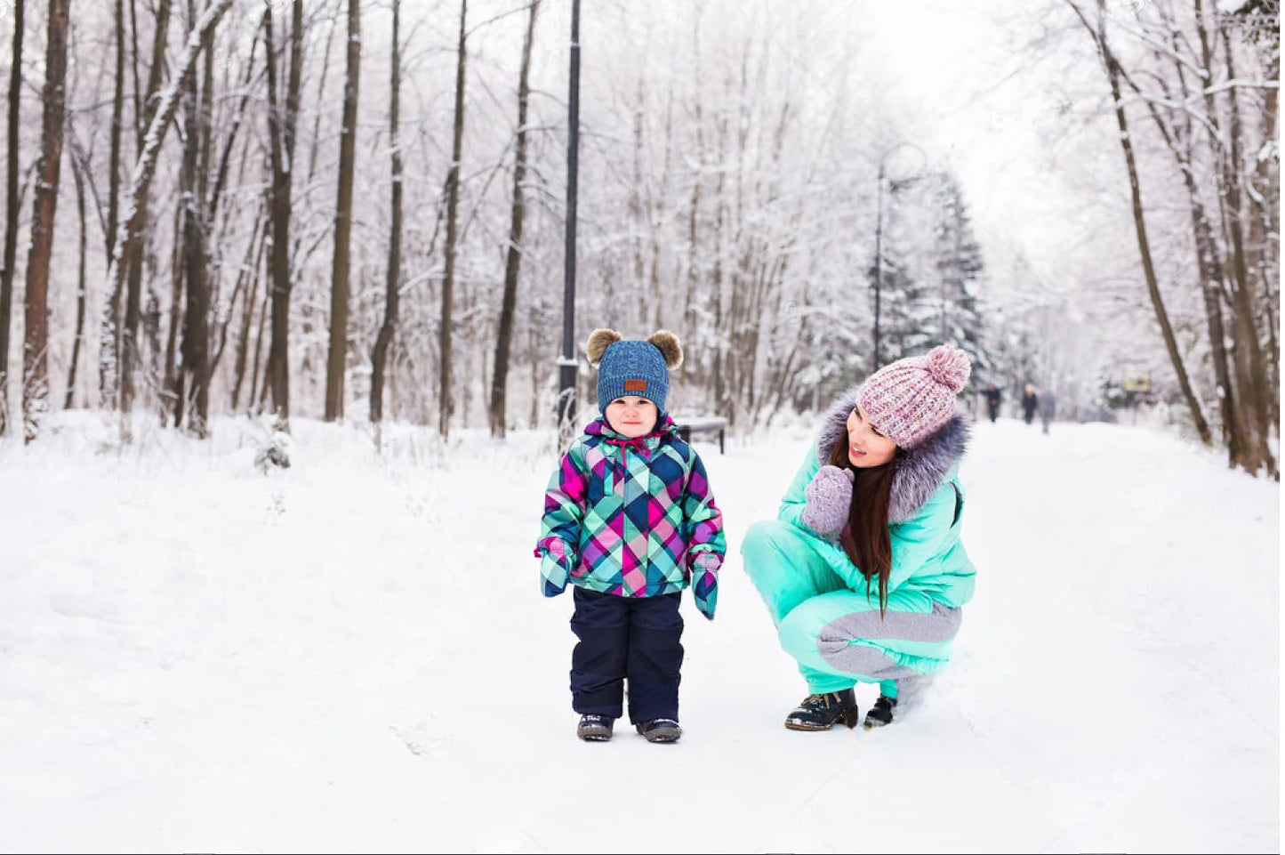 3 in 1 Winter Hat and Scarf Gloves Set, Knitted Warm Neck Warmer with Lining, Children's Winter Hat with Pompom, Winter Set for Girls and Boys 2-6 Years