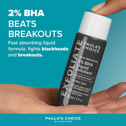Paula’s Choice 2% BHA – Exfoliant Doux 30ml | Peaux Mixtes à Grasses