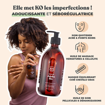 Huile de Ricin Bio – Pousse Cheveux, Cils & Barbe | 100ml Bionoble