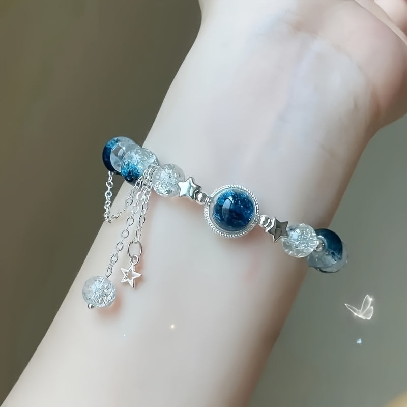 Bracelet fantaisie bleu – Design élégant