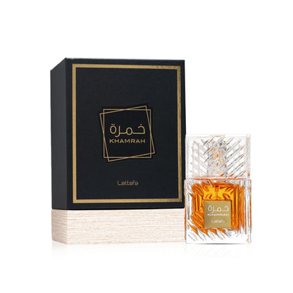 Khamrah Eau de Parfum Lattafa 100 ml – Parfum Unisexe Oriental, Vanille, Épicé et Boisé