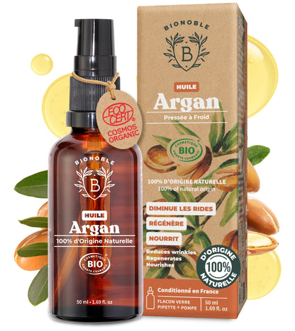 Huile de Ricin Bio – Pousse Cheveux, Cils & Barbe | 100ml Bionoble