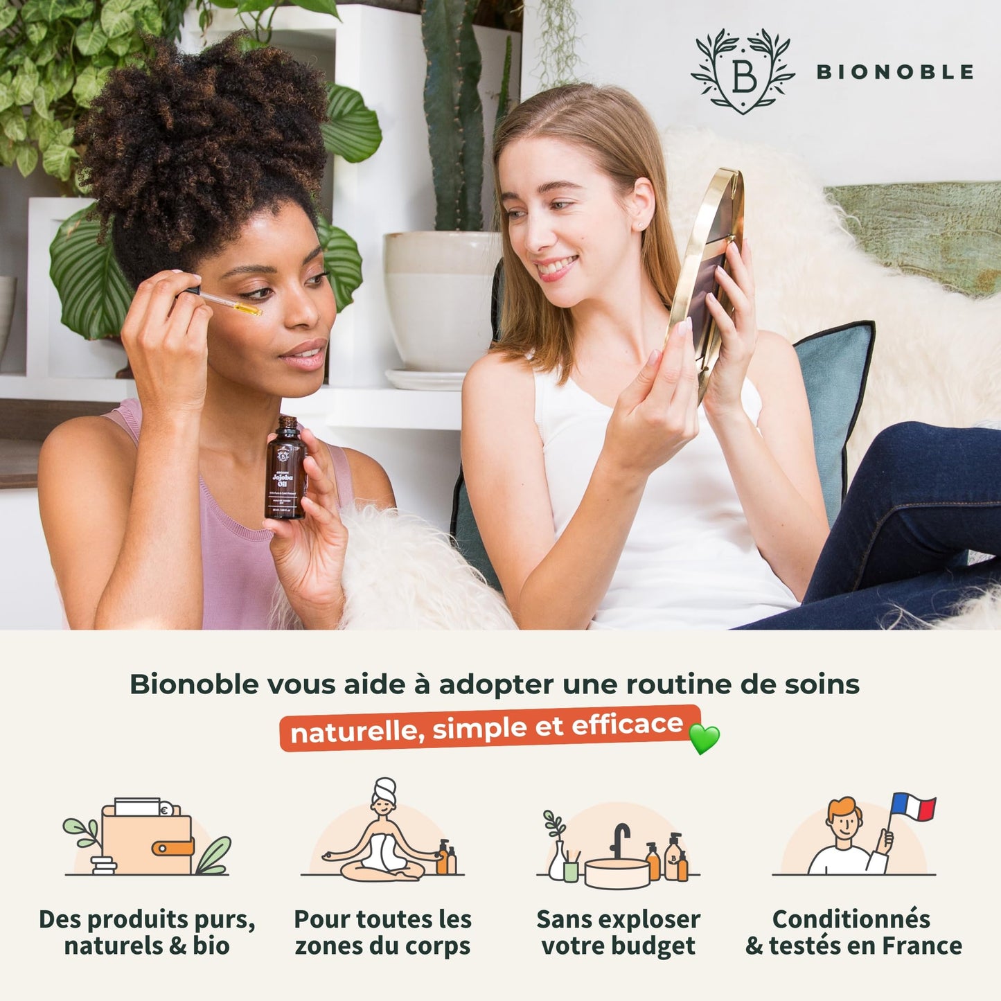 Huile de Ricin Bio – Pousse Cheveux, Cils & Barbe | 100ml Bionoble