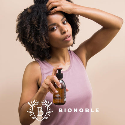 Huile de Ricin Bio – Pousse Cheveux, Cils & Barbe | 100ml Bionoble