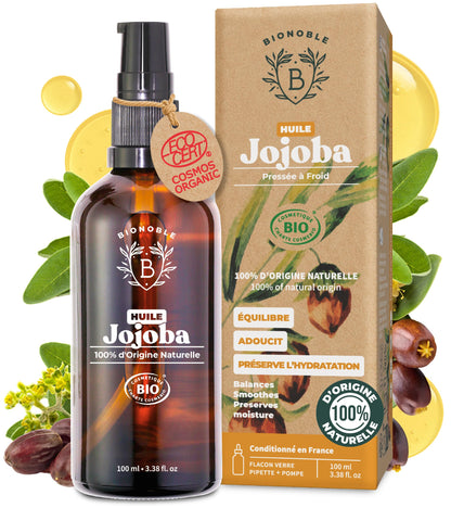 Huile de Ricin Bio – Pousse Cheveux, Cils & Barbe | 100ml Bionoble