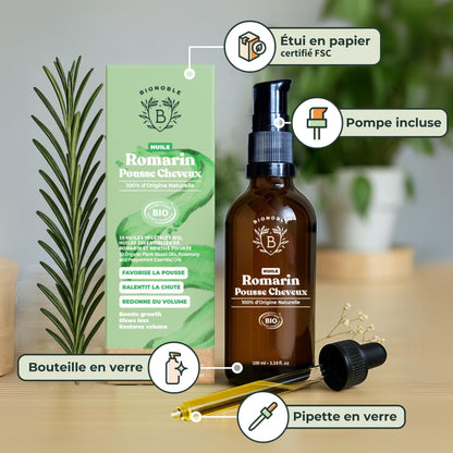 Huile de Ricin Bio – Pousse Cheveux, Cils & Barbe | 100ml Bionoble