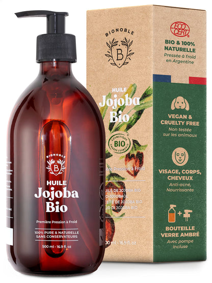 Huile de Ricin Bio – Pousse Cheveux, Cils & Barbe | 100ml Bionoble