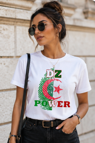 DZ Power – T-shirt Algérie Empreinte Patriotique