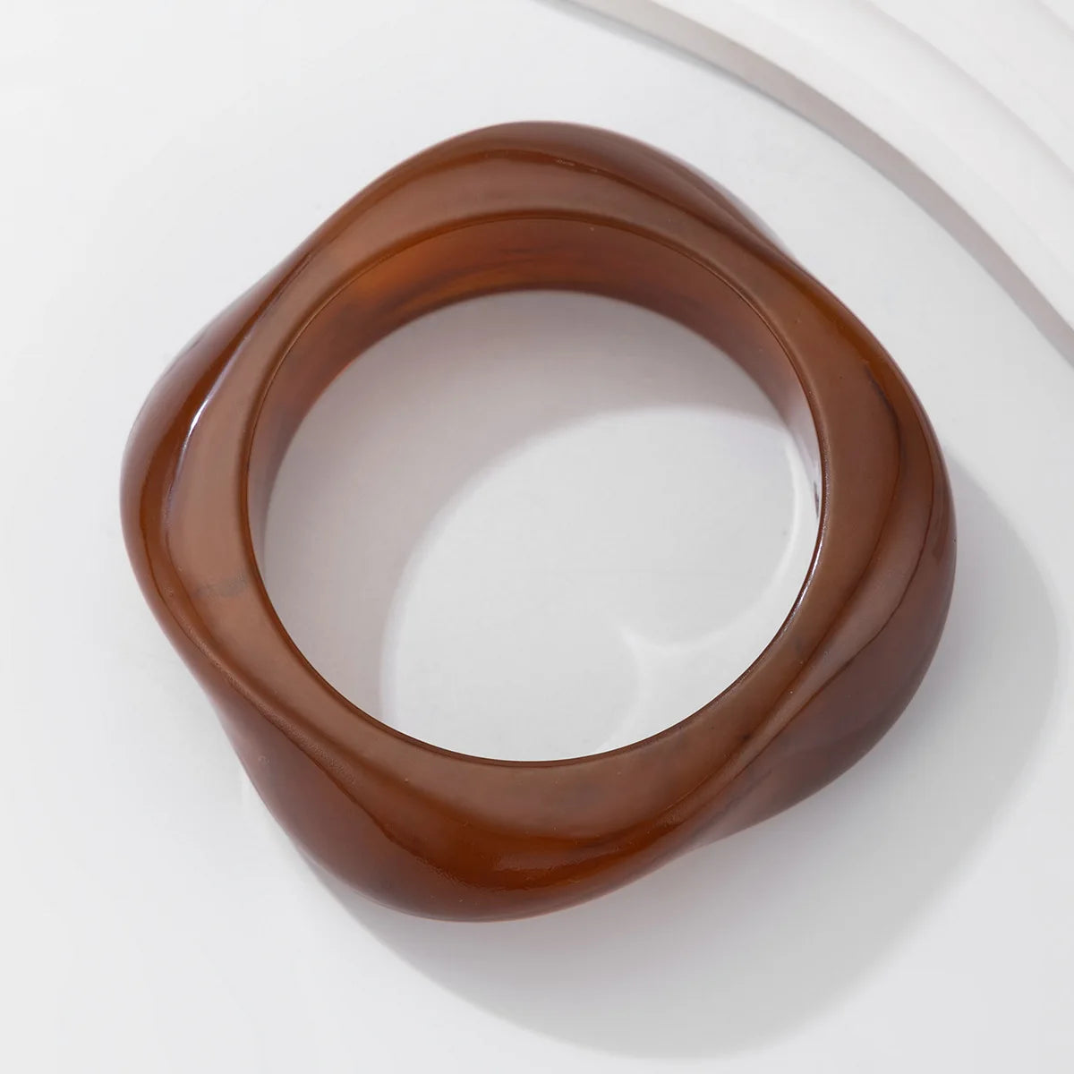 Bracelet Manchette Résine Vintage – Style Punk Géométrique