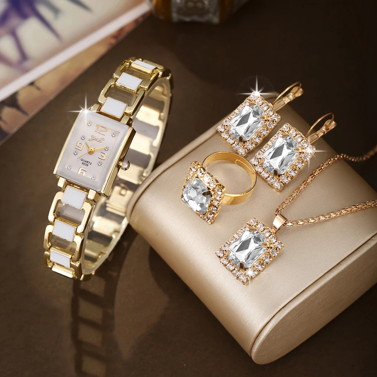 Montre Femme Élégante + Set Bijoux OFFERT ⌚💍✨ | Style Chic à Petit Prix