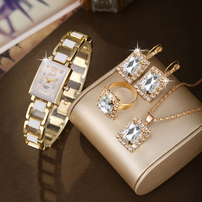 Montre Femme Élégante + Set Bijoux OFFERT ⌚💍✨ | Style Chic à Petit Prix