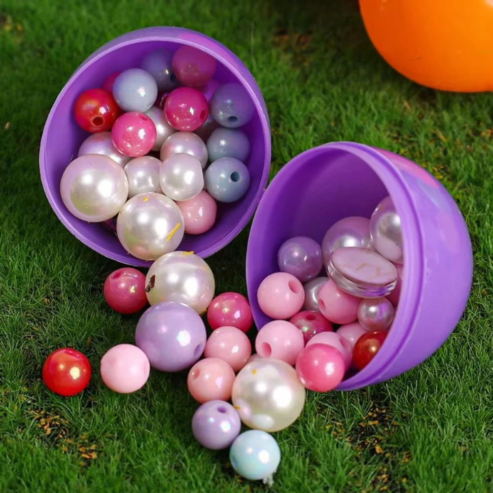 Œufs cadeau  de Pâques à Remplir – Œufs Plastique Colorés pour Bonbons