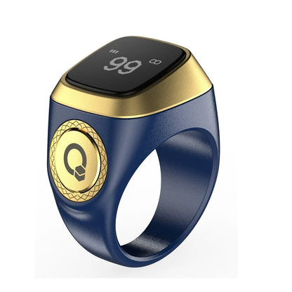 2026 Bague Zikr Intelligente – Tasbih Digital avec Vibration & Qibla