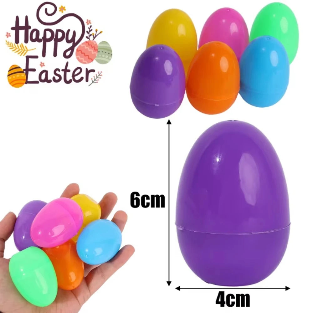 Œufs cadeau  de Pâques à Remplir – Œufs Plastique Colorés pour Bonbons