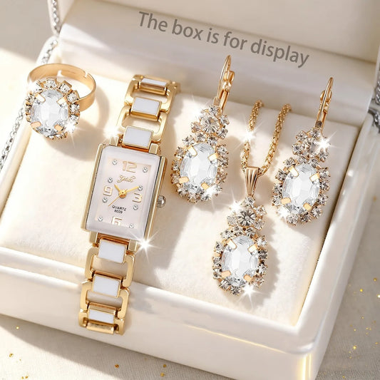 Montre Femme Élégante + Set Bijoux OFFERT ⌚💍✨ | Style Chic à Petit Prix