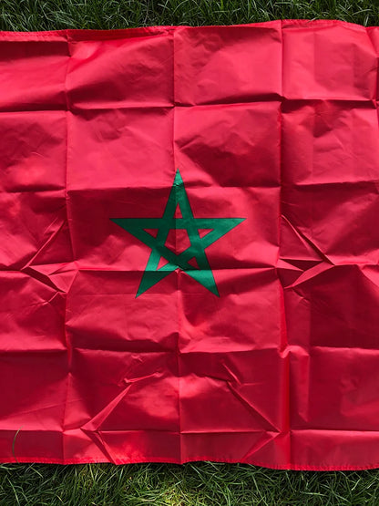Drapeau du Maroc 🇲🇦 90×150 cm – Qualité Premium