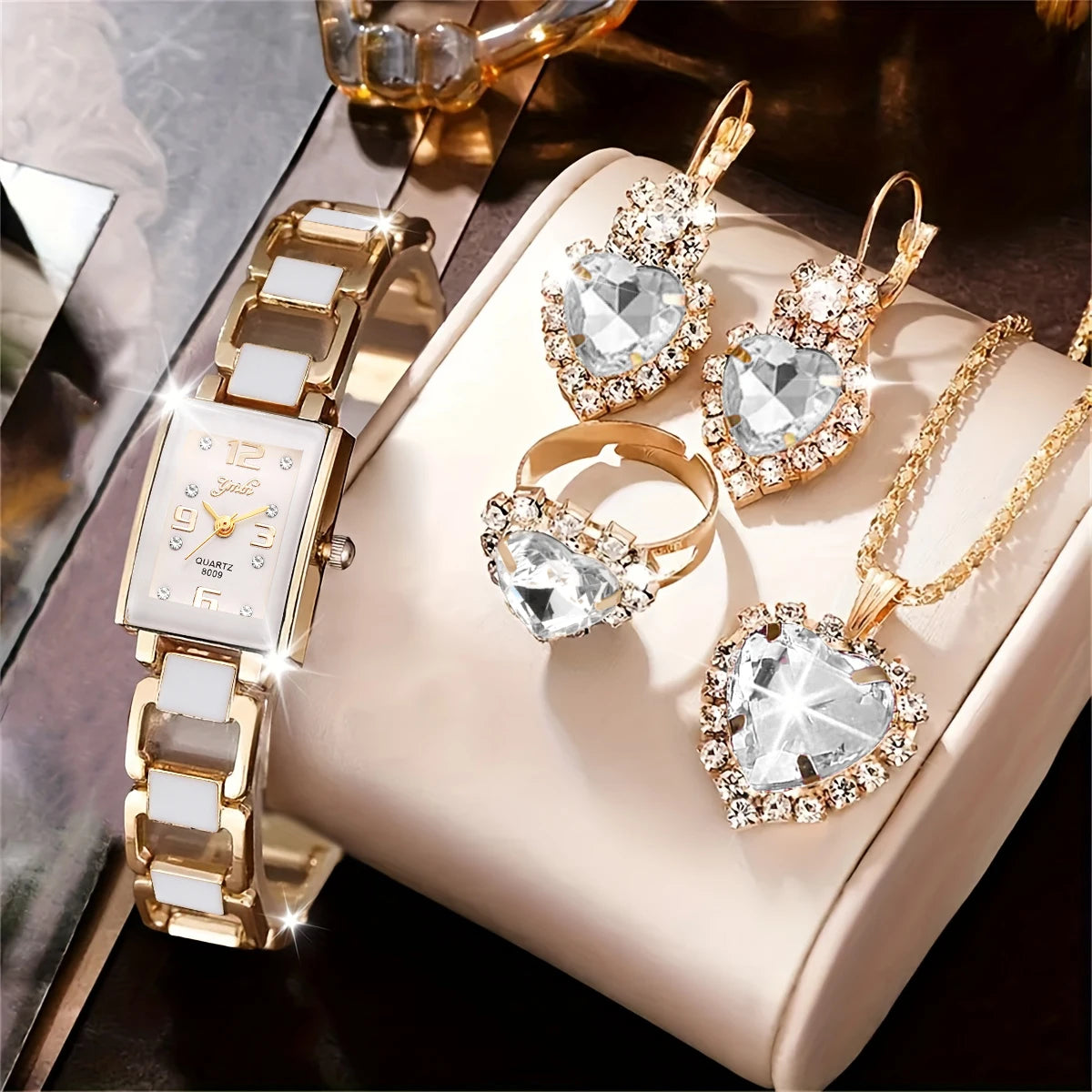 Montre Femme Élégante + Set Bijoux OFFERT ⌚💍✨ | Style Chic à Petit Prix