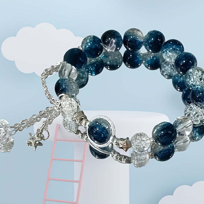 Bracelet fantaisie bleu – Design élégant