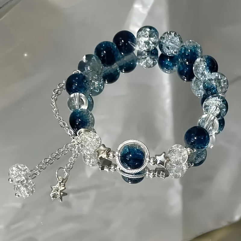 Bracelet fantaisie bleu – Design élégant