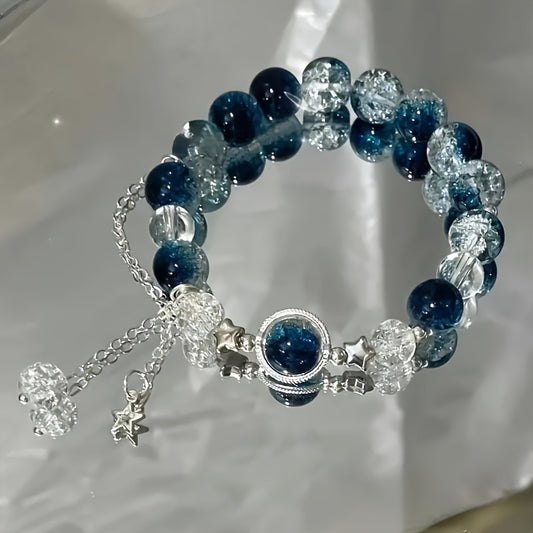 Bracelet fantaisie bleu – Design élégant