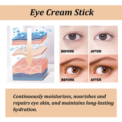 Stick yeux à l’escargot & collagène : cernes, ridules et poches ciblés ✨